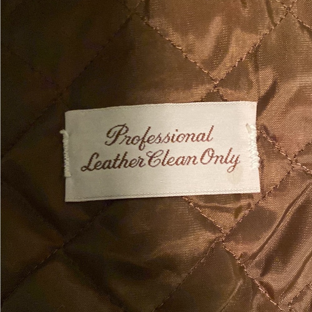 Dark brown leather jacket